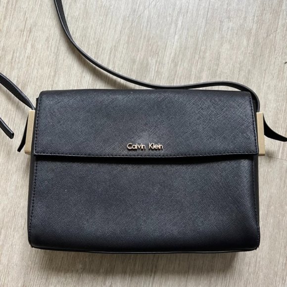 Calvin Klein Black Leather Bag - Picture 1 of 10